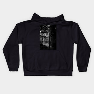 Side Street View Of Newcastle Cathedral Kids Hoodie